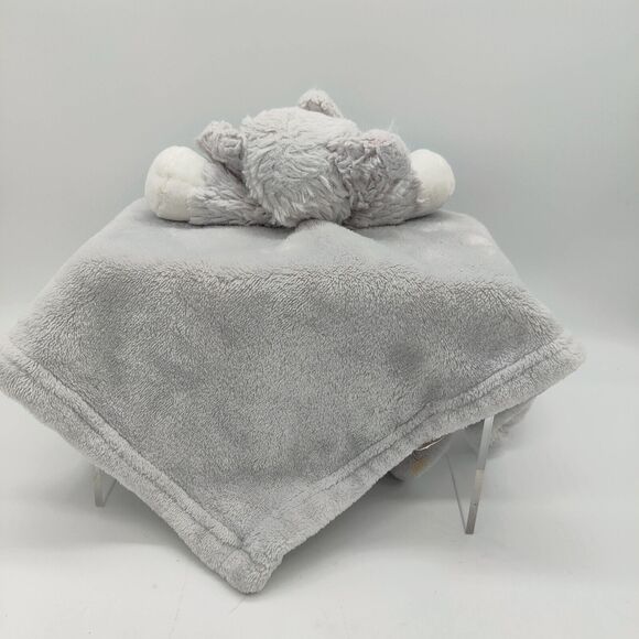Blankets and Beyond' Gray Elephant Lovey Security Blanket Baby Fleece Plush - Picture 4 of 7